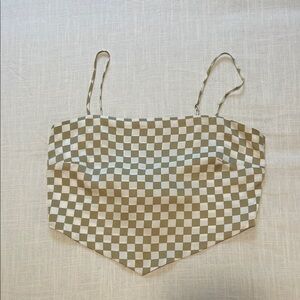 Gianni Bini Checkered Tunic Top